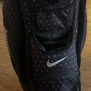 Nike Black Polka Dot Lightweight Golf Bag